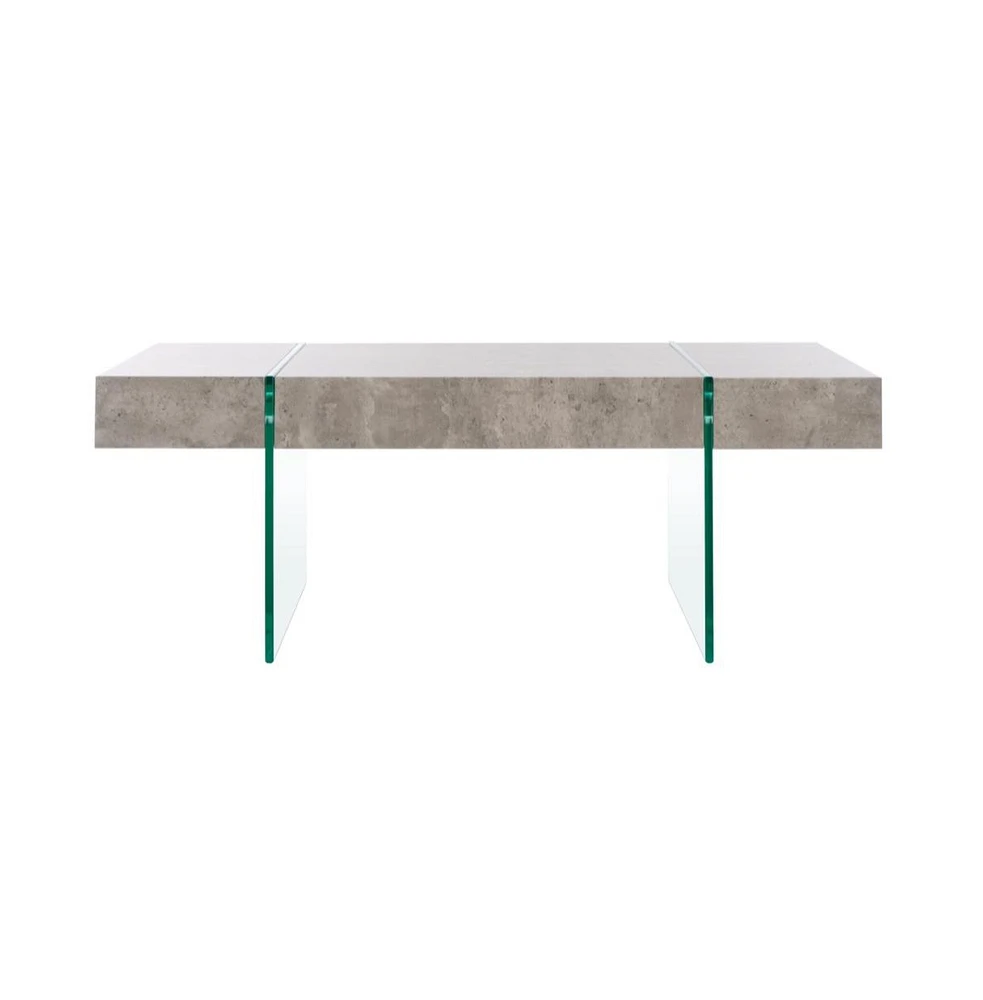 Jacob Rectangular Glass Leg Modern Coffee Table