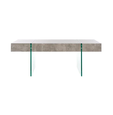 Jacob Rectangular Glass Leg Modern Coffee Table