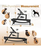 Er Kang Dog Treadmill for Large/Medium Dogs, Doggy Treadmill with Brake and Plastic Track, Dog Slat Mill to Keep Active and Fit, Dog Pacer Treadmill U