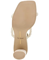 Dolce Vita Women's Nolah Pearl Beaded Double-Band Block-Heel Dress Sandals