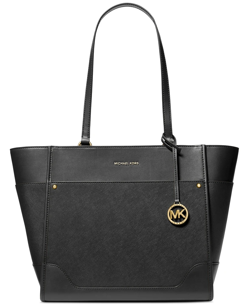 Michael Kors Harrison Extra Large Leather Top Zip Tote