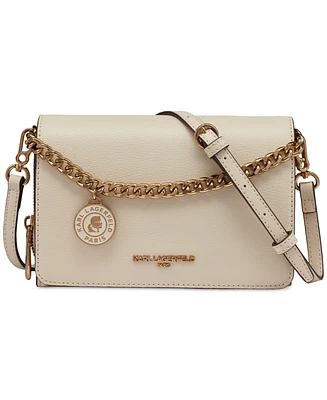 Karl Lagerfeld Paris Lourdes Mini Leather Crossbody