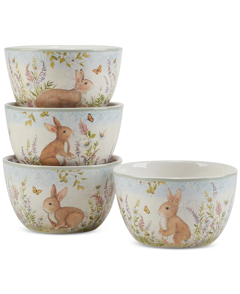 Certified International Easter Meadow Ice Cream Bowls, Set of 4