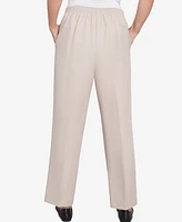 Alfred Dunner Petite Kensington Gardens Relaxed Linen Medium Length Pants