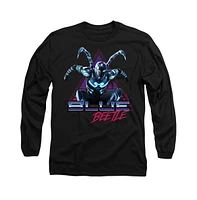 Blue Beetle Big & Tall Leaping Triangle Long Sleeve Adult Tee / T-Shirt