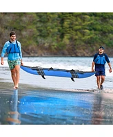 Inflatable 2-person Kayak Set with Aluminium Oars and Repair Kit