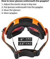 Batfox Dirt Bike Atv Goggles Motorcycle Gear Riding Motocross Dirtbike 4-Wheeler Mx Dh Accessories Glasses for Men Women Youth UV400 Protectio