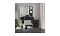 Slickblue Mirror Cabinet with Led Strips – Modern Bathroom Storage Cabinet with Adjustable Shelves
