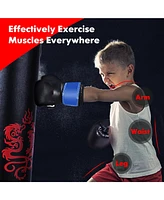 5 Pieces 40lbs Filled Punching Boxing Set with Jump Rope and Gloves