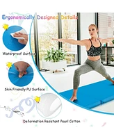 6 x 2 Ft Tri-Fold Gym Mat with Handles and Removable Zippered Cover