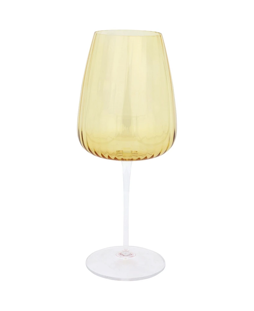 Vietri Francesca Amber Water Glass