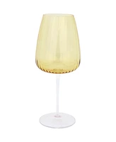 Vietri Francesca Amber Water Glass