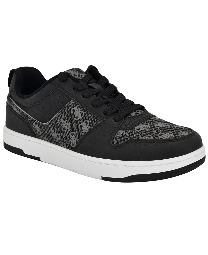 Guess Men's Tryon Branded Lace Up Fashion Sneakers