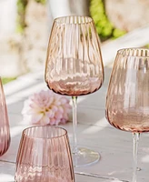 Vietri Francesca Blush Wine Glass