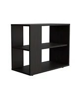 Fm Furniture Rio Verde Side Table in Melamine with Open Storage