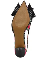Betsey Johnson Women's Claira Embellished Bow Slingback Pumps