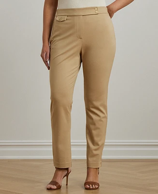 Lauren Ralph Plus Ponte Ankle Pants