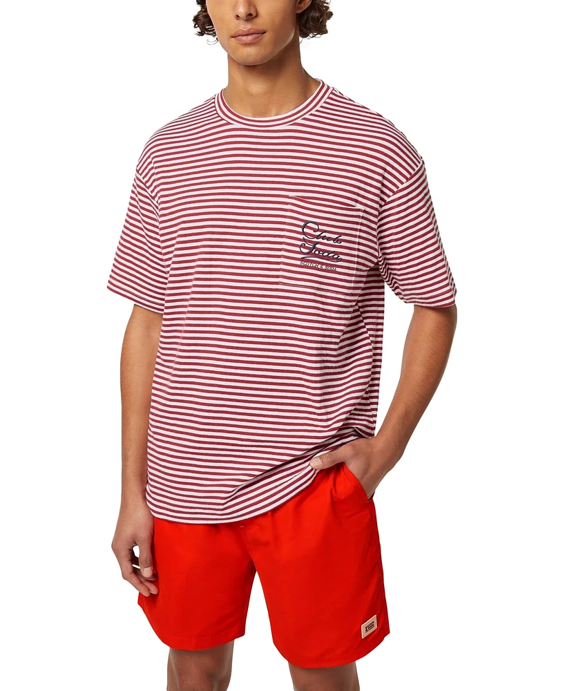 Scotch & Soda Men's Relaxed-Fit Jersey Pocket Stripe T-Shirt