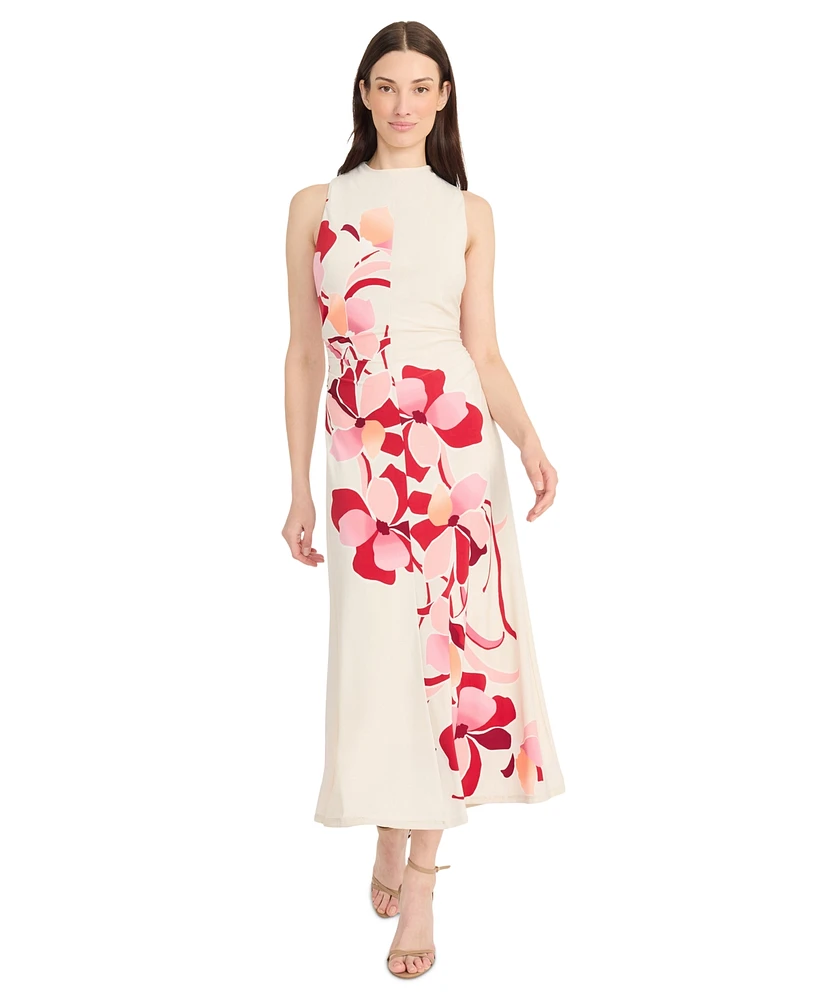 Maggy London Women's Floral-Print Sleeveless Dress