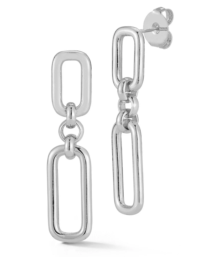 Rachel Zoe Gold Plated Link Drop Earrings