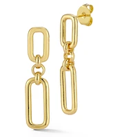 Rachel Zoe Gold Plated Link Drop Earrings