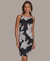 Donna Karan New York Women's Sleeveless Floral Sheath Dress