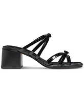 kate spade new york Women's Carolina Bow-Trim Block-Heel Sandals