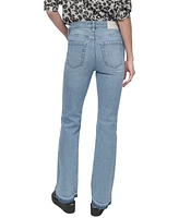 Dkny Jeans Women's High-Rise Released-Hem Flare - Kx7