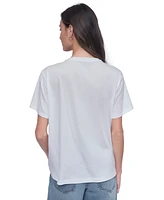 Dkny Jeans Women's Embellished Subway T-Shirt - Kzu