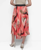Dkny Women's Pleated Asymmetrical-Hem Skirt
