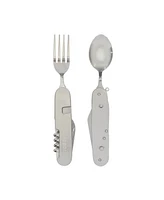 Stansport Folding Knife, Fork, Spoon Multi-Tool