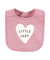 Hudson Baby Infant Girl Cotton Bibs, Hello Gorgeous, One Size