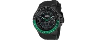 Invicta Men's 39308 Aviator Quartz Multifunction Black, Dark Green Dial Watch