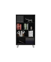 Akiak Bookcase, 6 shelves, 4 legs, White