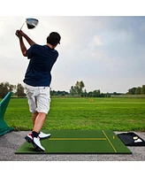 5 x 3 ft Artificial Turf Grass Practice Mat for Indoors and Outdoors
