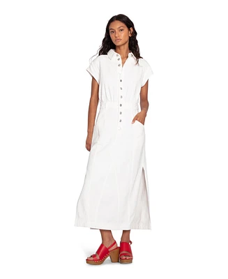 Belle & Bloom Sundown Denim Midi Shirt Dress