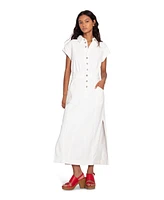 Belle & Bloom Sundown Denim Midi Shirt Dress