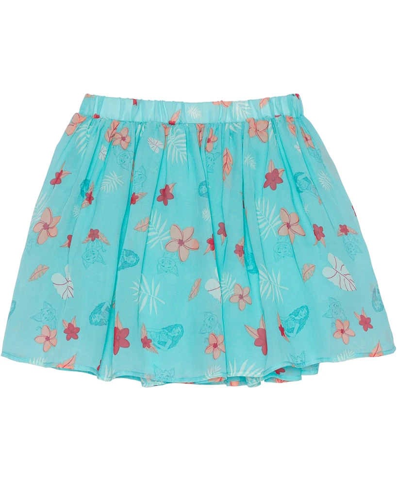 Disney Toddler and Little Girls 2-piece Moana Besties Long Sleeve Top Skirt Set