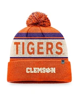 Top of the World Men's Orange Clemson Tigers Prime Cuffed Knit Hat with Pom