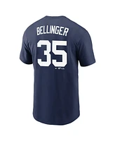 Nike Men's Cody Bellinger Navy New York Yankees Fuse Name Number T-Shirt