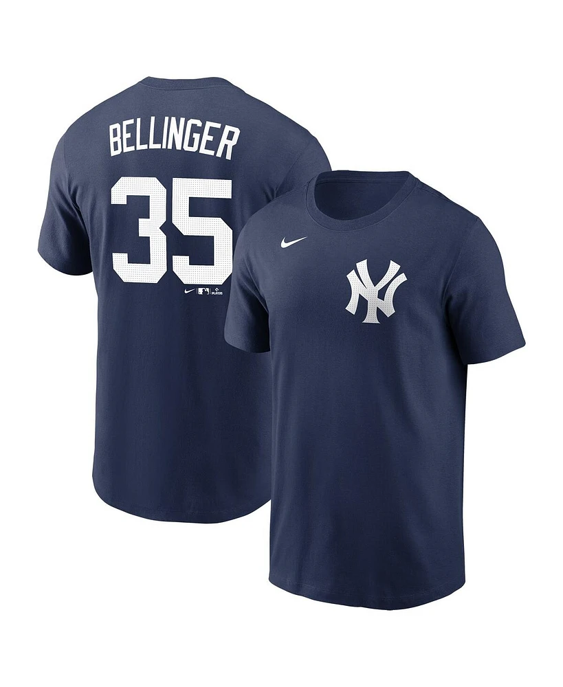 Nike Men's Cody Bellinger Navy New York Yankees Fuse Name Number T-Shirt