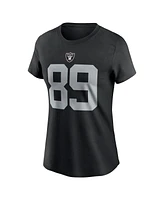 Nike Women's Brock Bowers Black Las Vegas Raiders Player Name Number T-Shirt