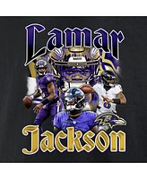 Fanatics Men's Lamar Jackson Black Baltimore Ravens Notorious Player Graphic T-Shirt