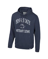 Colosseum Men's Navy Penn State Nittany Lions Big Tall Cap E-Tan Pullover Hoodie