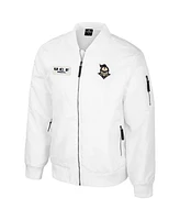 Colosseum Men's Ucf Knights White Rabbit Full-Zip Bomber Jacket