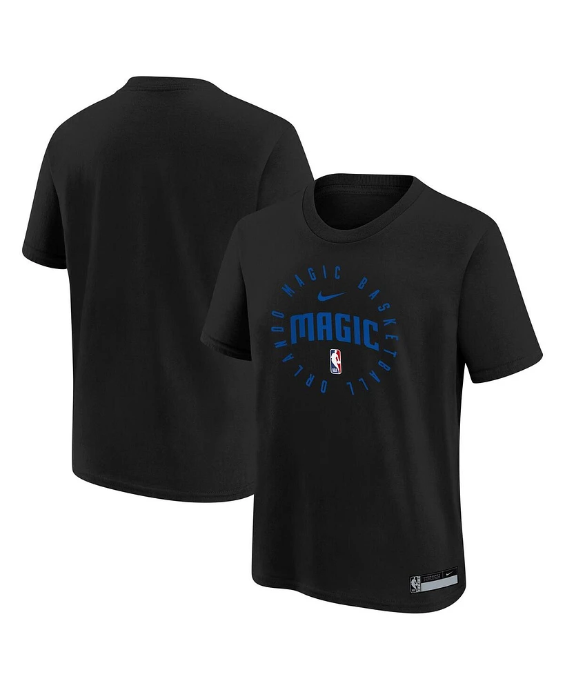 Nike Big Boys and Girls Black Orlando Magic Practice Legend T-Shirt