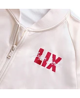 Wear by Erin Andrews Women's Tan Super Bowl Lix Team Print Track Jacket