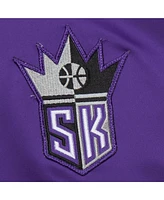 Mitchell & Ness Men's Purple Sacramento Kings Hardwood Classics Nights Team Leader Satin Full-Zip Jacket