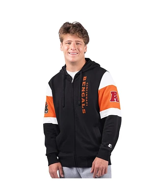 Starter Men's Black Cincinnati Bengals Extreme Full-Zip Hoodie