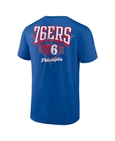 Logo Athletic Men's Royal Philadelphia 76ers Never Over T-Shirt